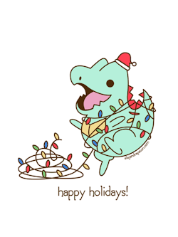 alejandrapaton:  Thought I’d make another since the first one was so much fun!Cute, festive lil’ totodile wishes you happy holidays!    Find me onInstagram | Twitter | Behance    