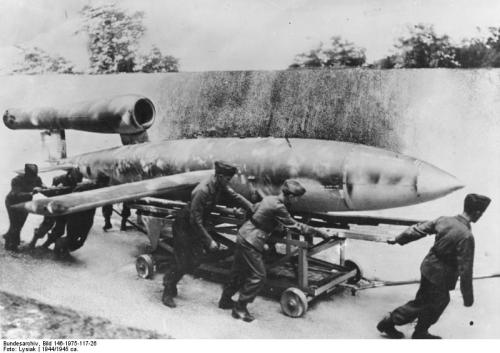 Bringing Down the V-1 Flying Bomb the Gutsy Way — England, World War II.One of Hitler’s 