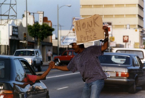 Los Angeles in flamesToday marks the 24th anniversary of the verdict in the Rodney King trial and th