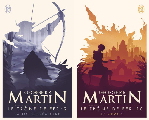 evamarlo: The Beautiful French Paperback Covers for the A Song of Ice and Fire Novels Le T