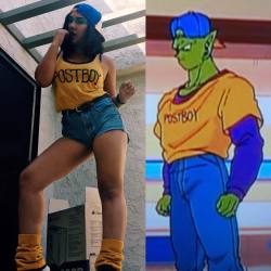 grandmoffpuppeteer:  Out here wid dat thotty DBZ gender bend 😘🐉✨   #cosplay #dragonballz #dragonballcosplay #DRAGONBALLGIRLS #dbzcosplay #piccolo #postboy #piccolocosplay #genderbent #rule63