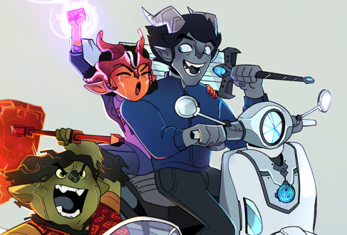 glitterhobo:JOYRIDE!![More Trollhunters art] [commissions]