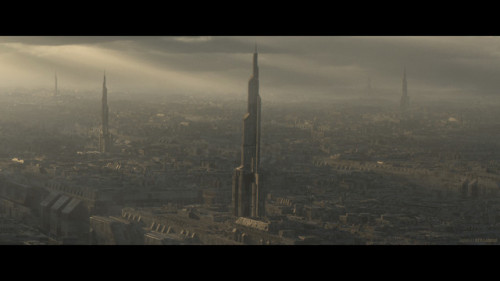 getamovieon: Coruscant “Environment based on the amazing cyclorama that was featured in Star Wars Ep