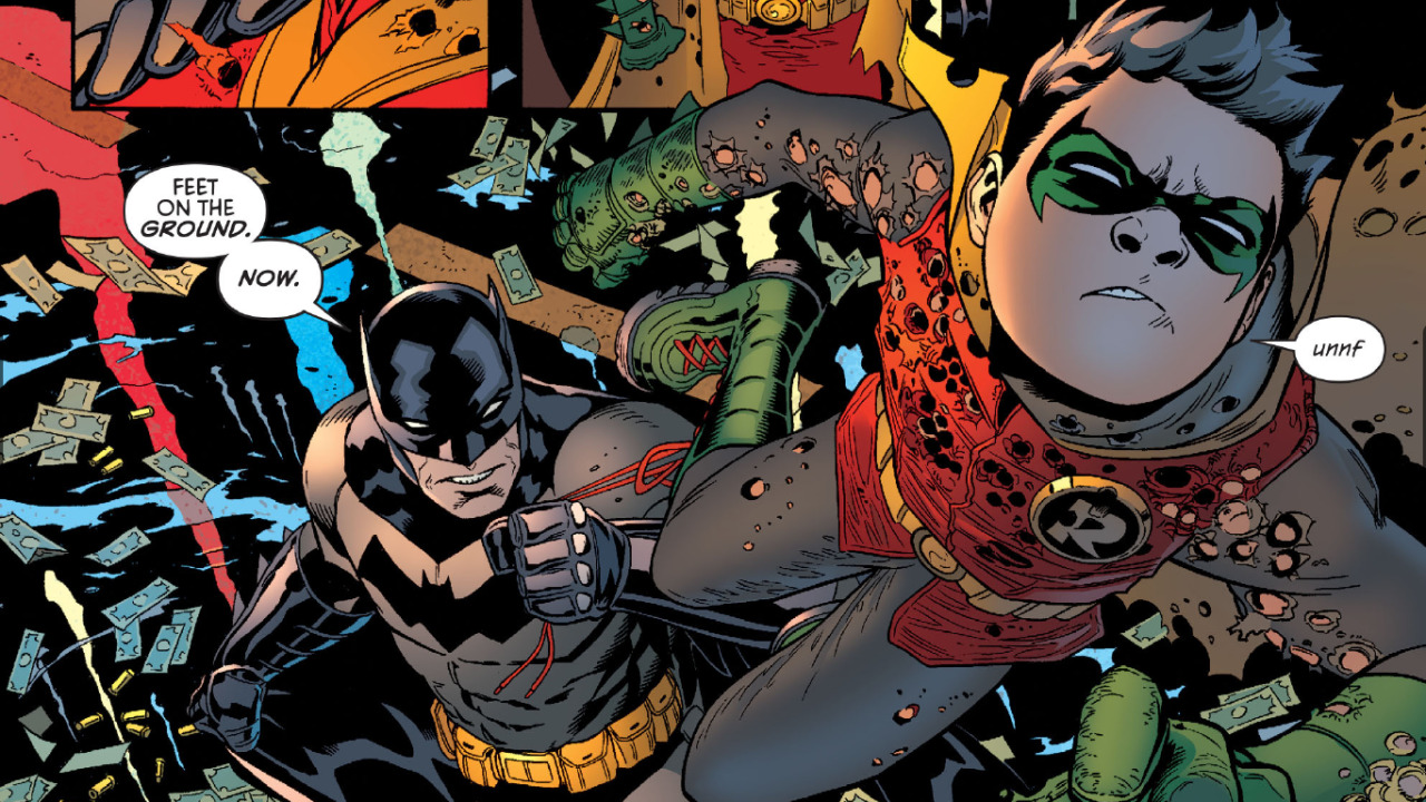 tamirthegreat:  he drags damian back by his shoelaces omg 