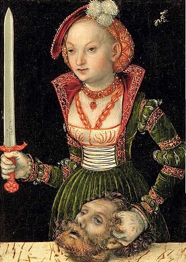Lucas Cranach the Elder, Judith and the head of Holofernes, 1530s. The women are dressed in the styl