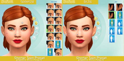 niveasimscc: Shorter Teen Preset Welcome to my first mod I have released for the sims. I have always