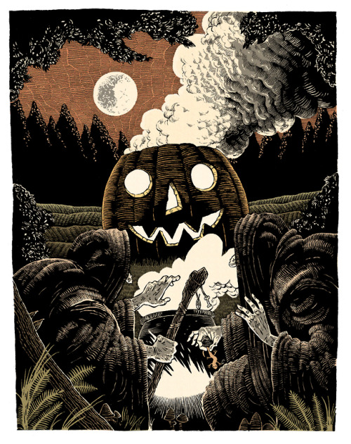 halloweenatdusk - Art by Sam Heimer