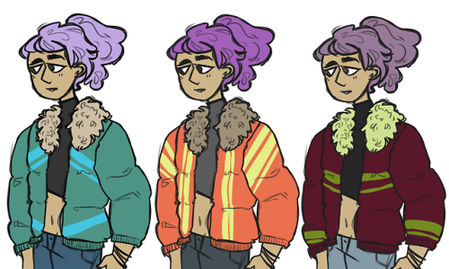 here are some of my early concept sketches for indigo (ft. a very old and very out-of-date clem)! he