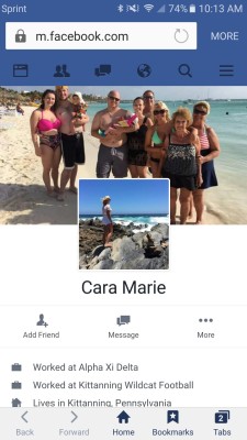 women-on-facebook: Cara Marie. Over 1000 friends on Facebook that would love to see her naked. 