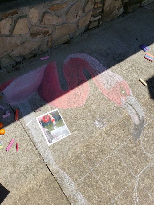 I recently made chalk art for a fundraiser that helps out children who are victims of abuse and negl