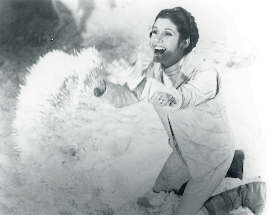 sithbastila: Carrie Fisher behind the scenes of The Empire Strikes Back