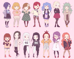 sunflowerkunoichi:girls girls girls!! ♥(✿ฺ´∀`✿ฺ)ﾉ