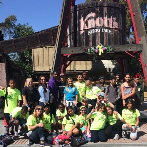 The big field trip of the week for our Spring Break Camp 5th graders and teens is Knotts Berry Farm!