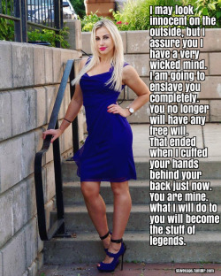 slavecaps:  slave captions chastity sissy bodymod body mod breasts heels highheels bdsm transgender transvestite trans mistress owned submissive submission domination cuffs manacles breast implants