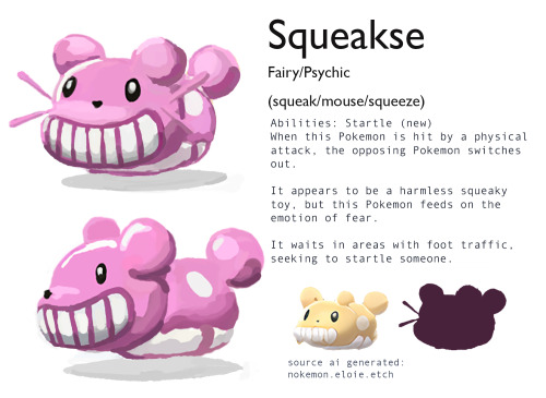 Some AI generated Pokemon I’ve been working on for a while! Enjoy these weirdos! 
