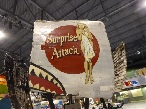 fromcruise-instoconcours:The last of the nose art on display at the EAA Museum, a collection of roug