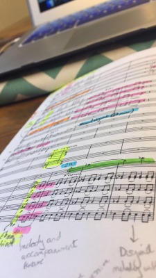 itsaviolathing: Revising for music exams can be so colourful 🎼🎶💛