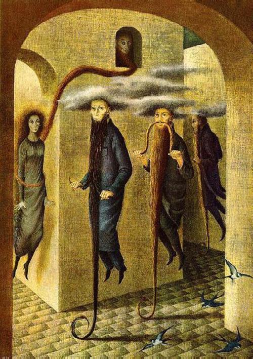 surrealism:
“ Locomocion Capilar by Remedios Varo, 1959. Oil on canvas.
”