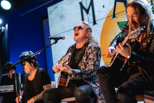 Mexican pop rock band MANA, considered the most successful Latin American band of all time performs 