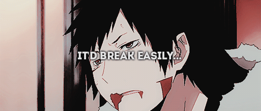 celty-san: Do you understand? Not to accept it, not to face it, he chose to avoid