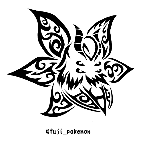 fuji-poketribal:No.637ウルガモス【Volcarona】No.873モスノウ【Frosmoth】