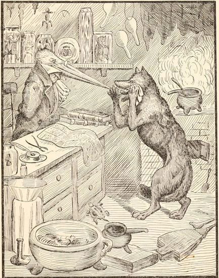 nemfrog:  “The fox and the stork.” Aesop’s fables in words of one syllable.