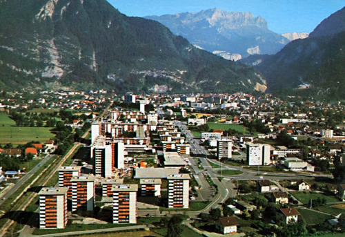 retrogeographie:.Cluses (Haute-Savoie), quartier des Ewües.