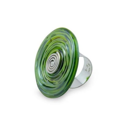 NOVICA Hand Crafted Modern Art Glass Cocktail Ring ❤ liked on Polyvore (see more novica jewelry)