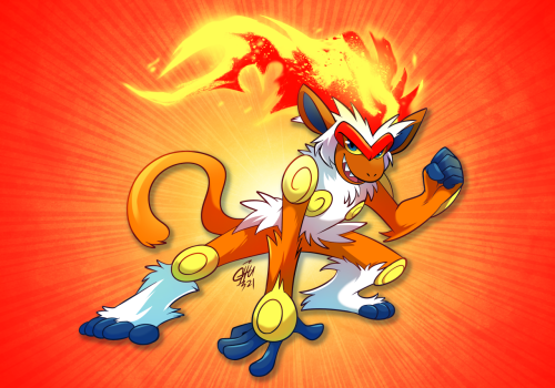 My contribution to the Updated Pokerap (@ uPokerap on Twitter) is one of my all-time favs, Infernape