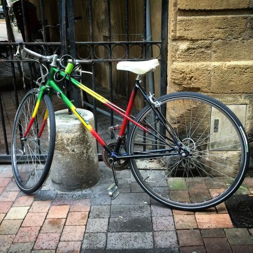 raadselachtig: idealbike: taken by Ideal Bike Rasta (Pan-African) colours.