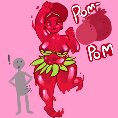 somescrub: kyaramerucocoa: @somescrub INSPIRED!  Pomegranate slime? Yes please~ @desiccated-skitterleaf  ;9