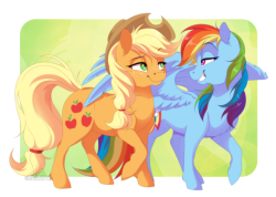 the-pony-allure:[commission] AppleDash by DVixie  &lt;3