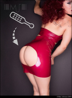 Latex Dress: Apply Paddle Here By Max Johnson