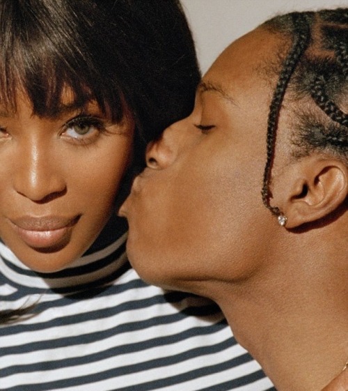 autumnofandy:  Naomi Campbell and A$AP Rocky photographed by Brianna Capozzi for — «POP 
