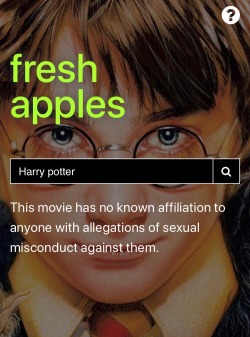 weavemama: ya’ll this cool new site lets you know if a certain movie or TV show has any affiliation with anyone who was accused of sexual assault. this is important for those of us who are passionate about not supporting work that associates itself