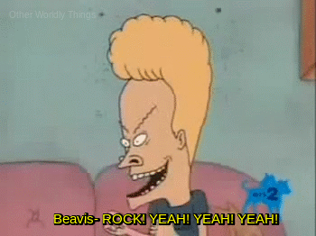 otherworldlythings:  Beavis and Butthead watch Radiohead. [☠] 