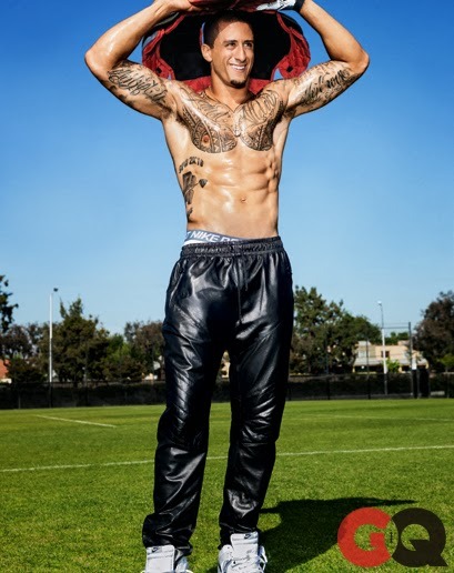 jock-pits:  Colin Kaepernick’s sweaty and ripe armpits. **lick, lick, lick**