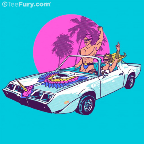 Wolf Beach - tank top available @ TeeFury for $14 this weekend!She Ride - tank top available @ TeeFu