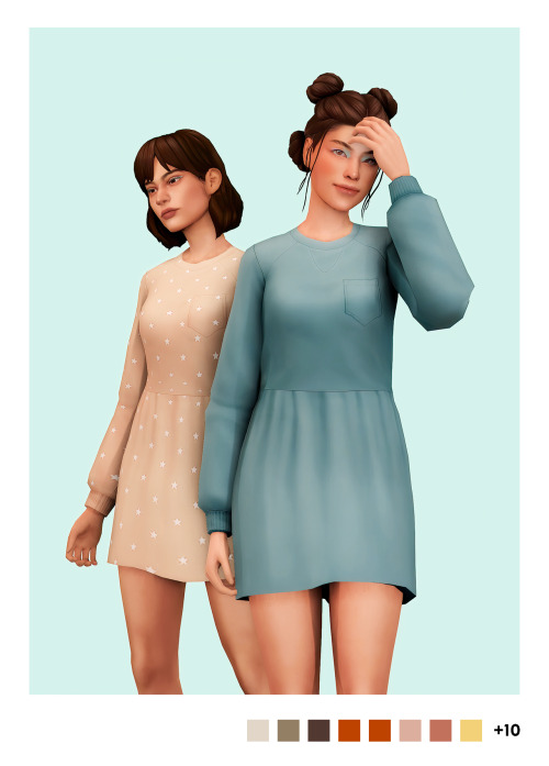 sulsulhun: sulsulhun’s soft sweater dressam i on a cc binge? maybe. here’s a cozy dress 