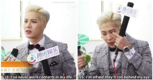  The reason why GOT7 Jackson never wore contactsby ~kachuu~http://www.gurupop.com/post/360997