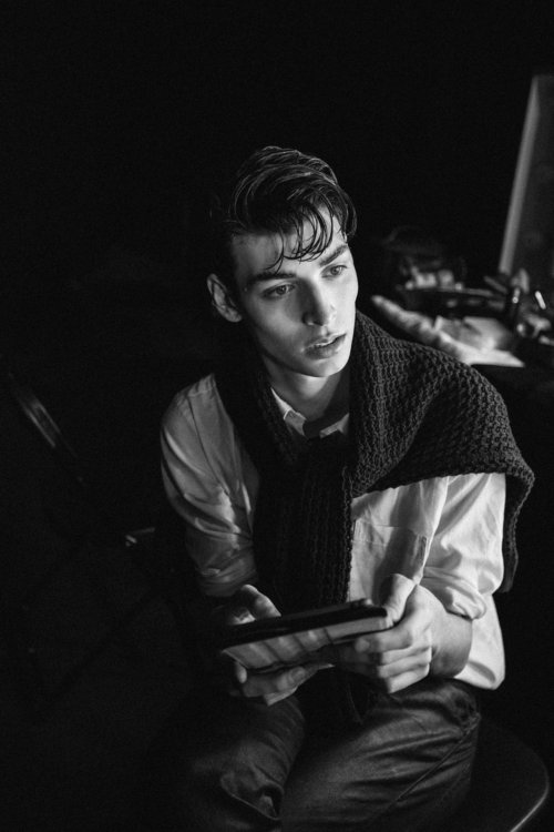 justdropithere:   Flint Louis Hignett by Asia Werbel - Backstage at Christopher Shannon, SS16 