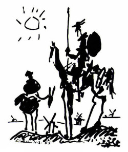 lonequixote:  Don Quixote by Pablo Picasso (via @lonequixote) 