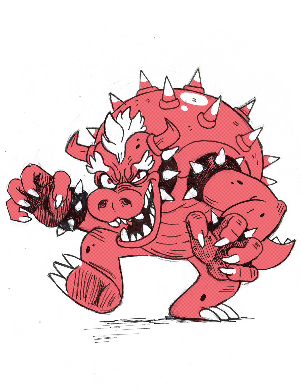 insidematthieu:  Inktober 4,5 and 6. I’ve been playing the new smash bros, can