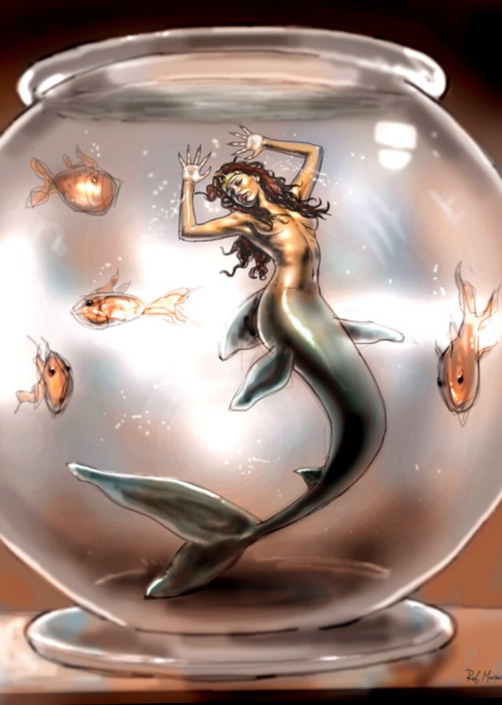 ptilucmartin:  Shark mermaid par Raffaele Marinetti  