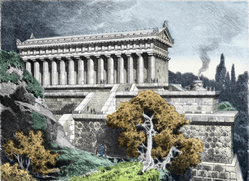sigilbaumann: Temple of Diana at Ephesus Artist: Ferdinand Knab