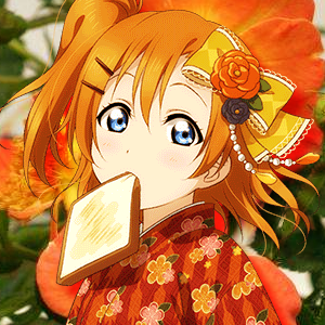 stimmyidols: unidolized taisho roman honoka kousaka stimboard for @kingthreshie (ft my bread turtle 