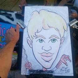 Doing caricatures at Dairy Delight!  #art