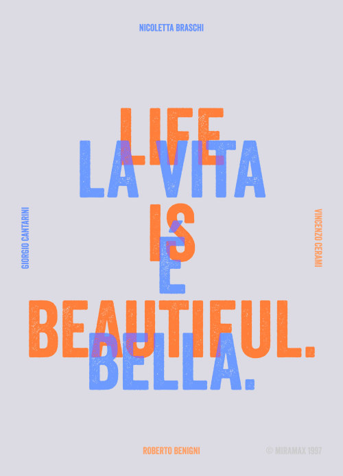 Day 353 - Life is Beautiful.#amovieposteraday