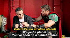 stars-benn: “A creepy old man cut my hair off!” Thor: Ragnarok (2017) dir. Taika Waititi