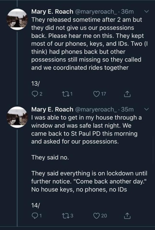 kanejjs:phoenixonwheels:READ. EVERY. WORD. OF. THIS.  Account of a medical team out in St. Paul last night.Link to original tweet thread.